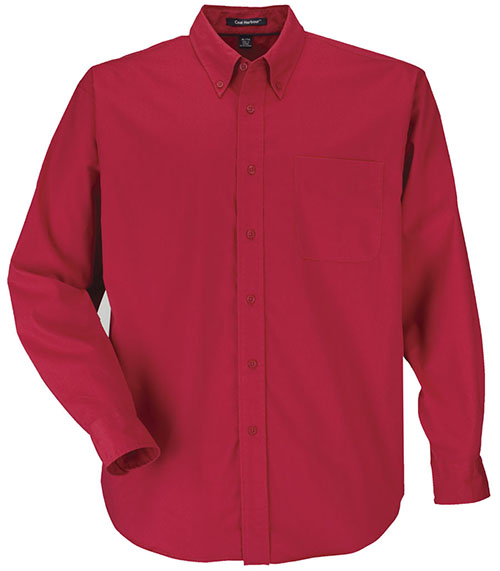 Red custom shirt with a collared style is Entripy's top pick for work wear.