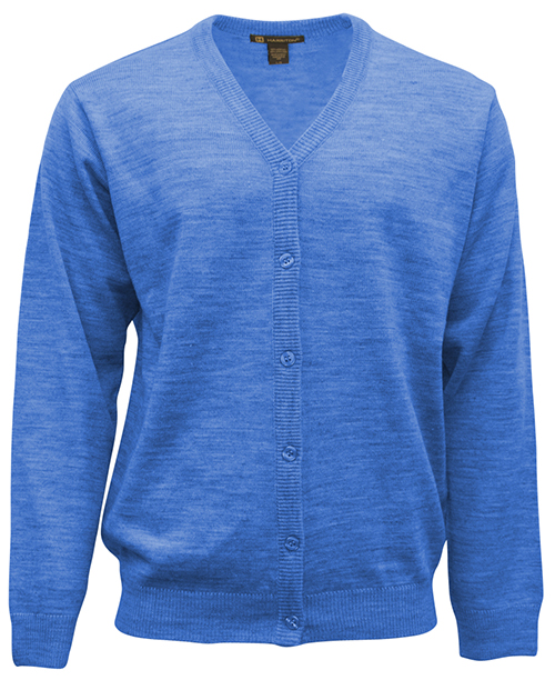 Entripy top work pick is a blue custom sweater that can be embroidered with customer's customized logo. 