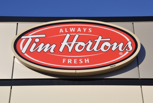 Tim hortons has an extensive line of minimalist inspired apparel