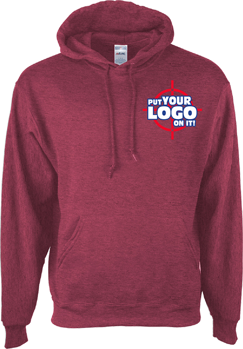 Popular Entripy hooded custom sweatshirt from Jerzees ideal for custom uniforms of schools and teams.